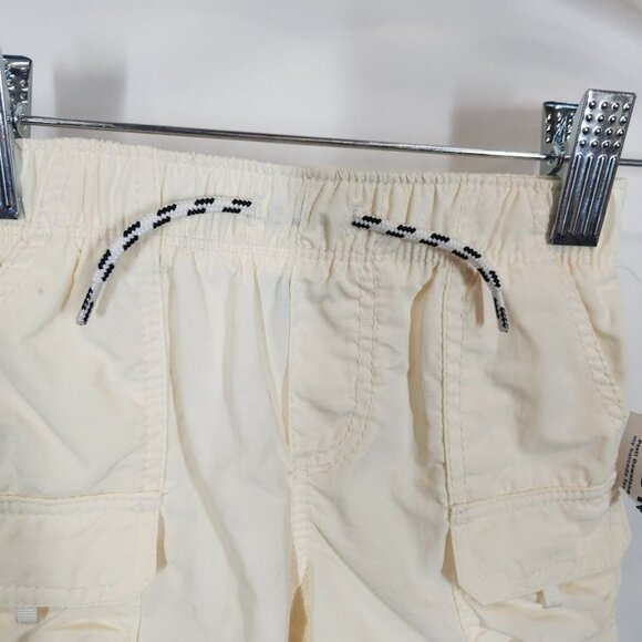 New Old Navy Functional-Drawstring Cargo Shorts for Baby in Cream Size 3-6 Month - Picture 2 of 6